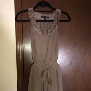 Brown light weight tank top dress